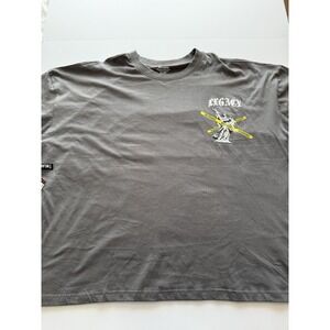 GSTR Legacy Graphic T Shirt Men's 5XL Gray Cotton Streetwear Tee NWT